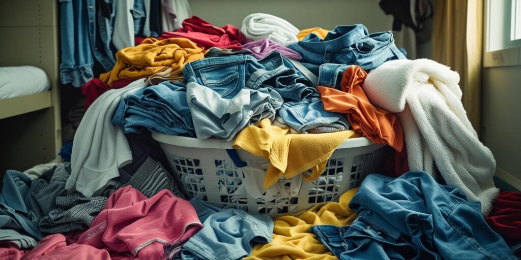dorm room essential laundry basket